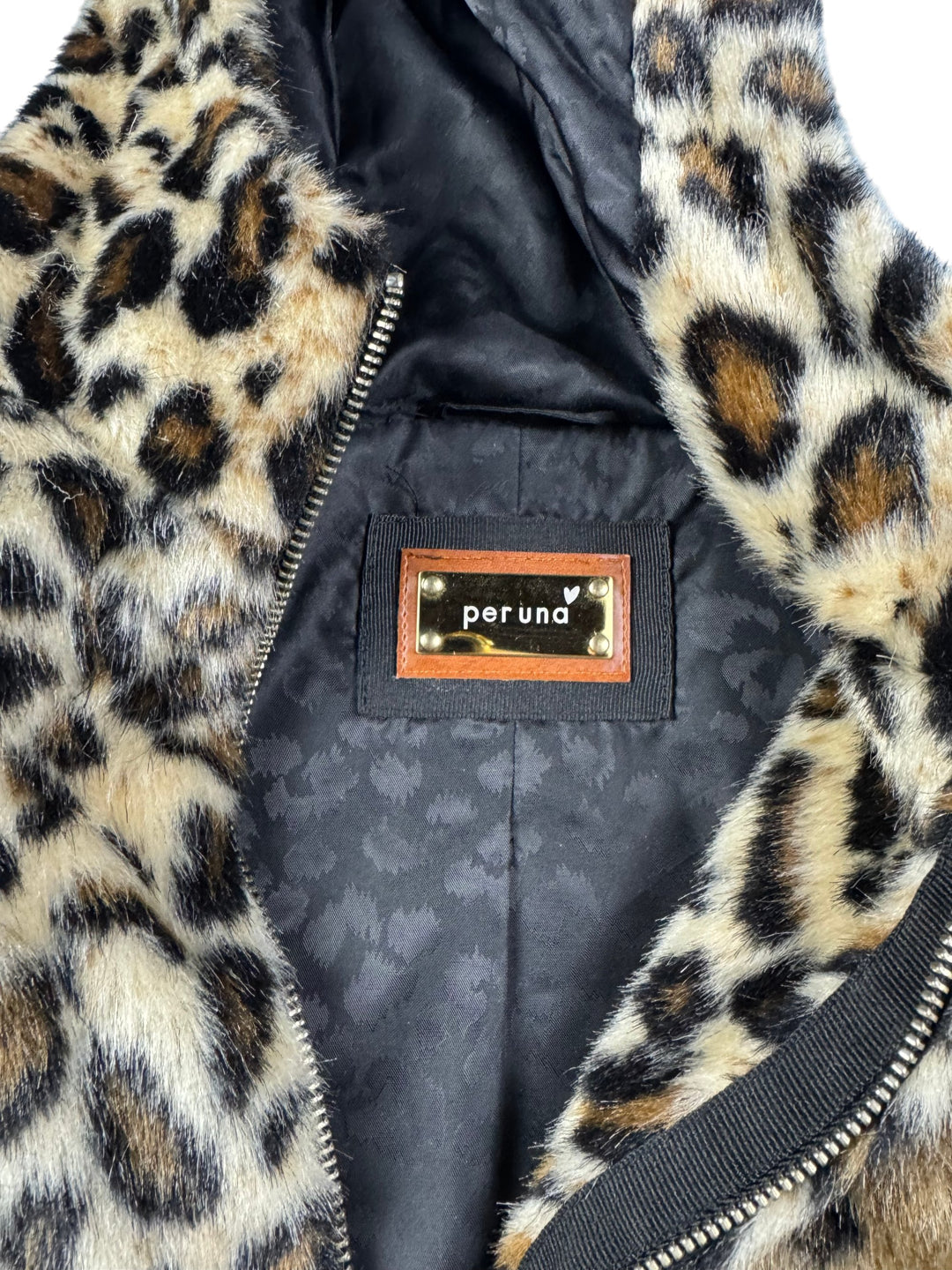 Per Una Leopard Print Hooded Jacket - S