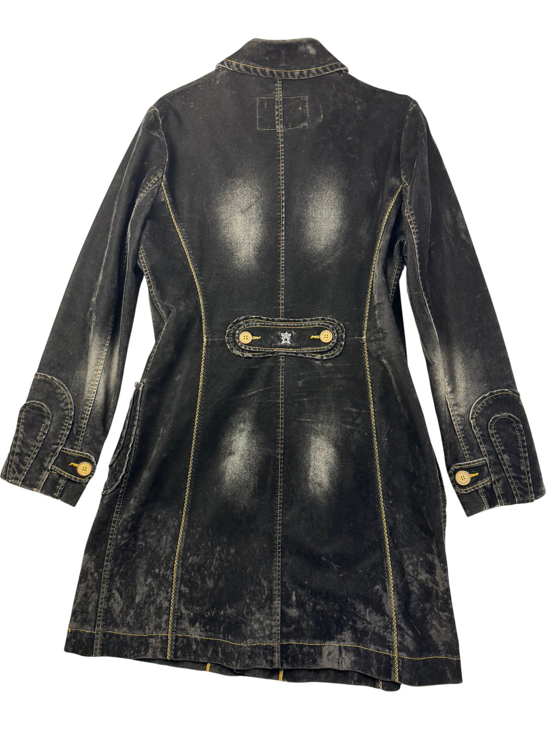 Black Denim Trucker Jacket - S/M