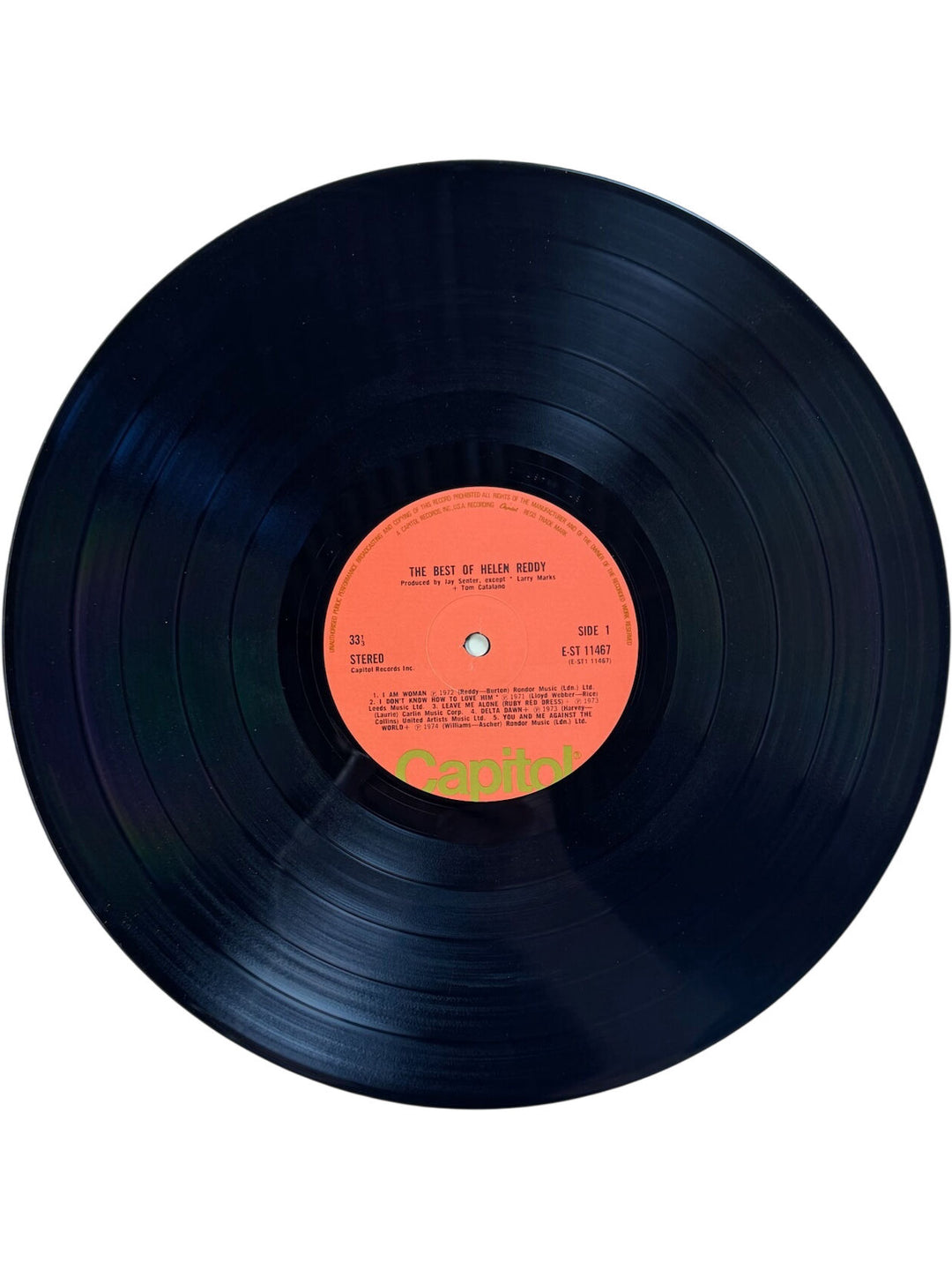 The Best Of Helen Reddy Vinyl Record - Very Good