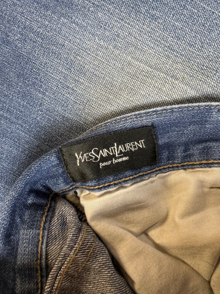 Yves Saint Laurent Medium Wash Denim Jeans - W32 L30 - Think Vintage