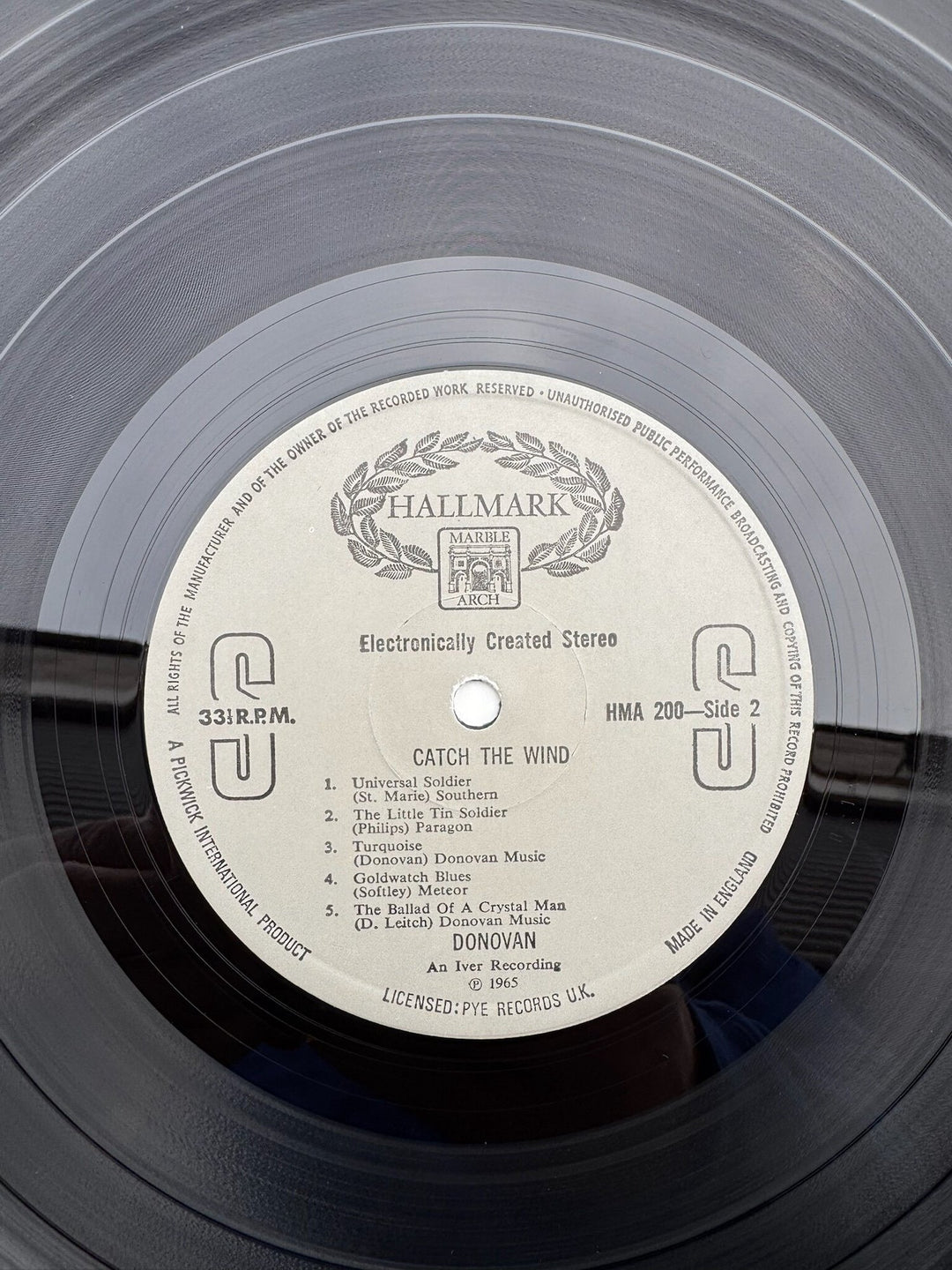 Donovan Catch The Wind Album - Very Good