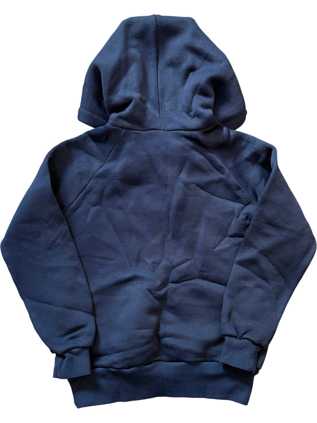 Navy Blue Baby Hoodie with Button Detail - Age 8/9