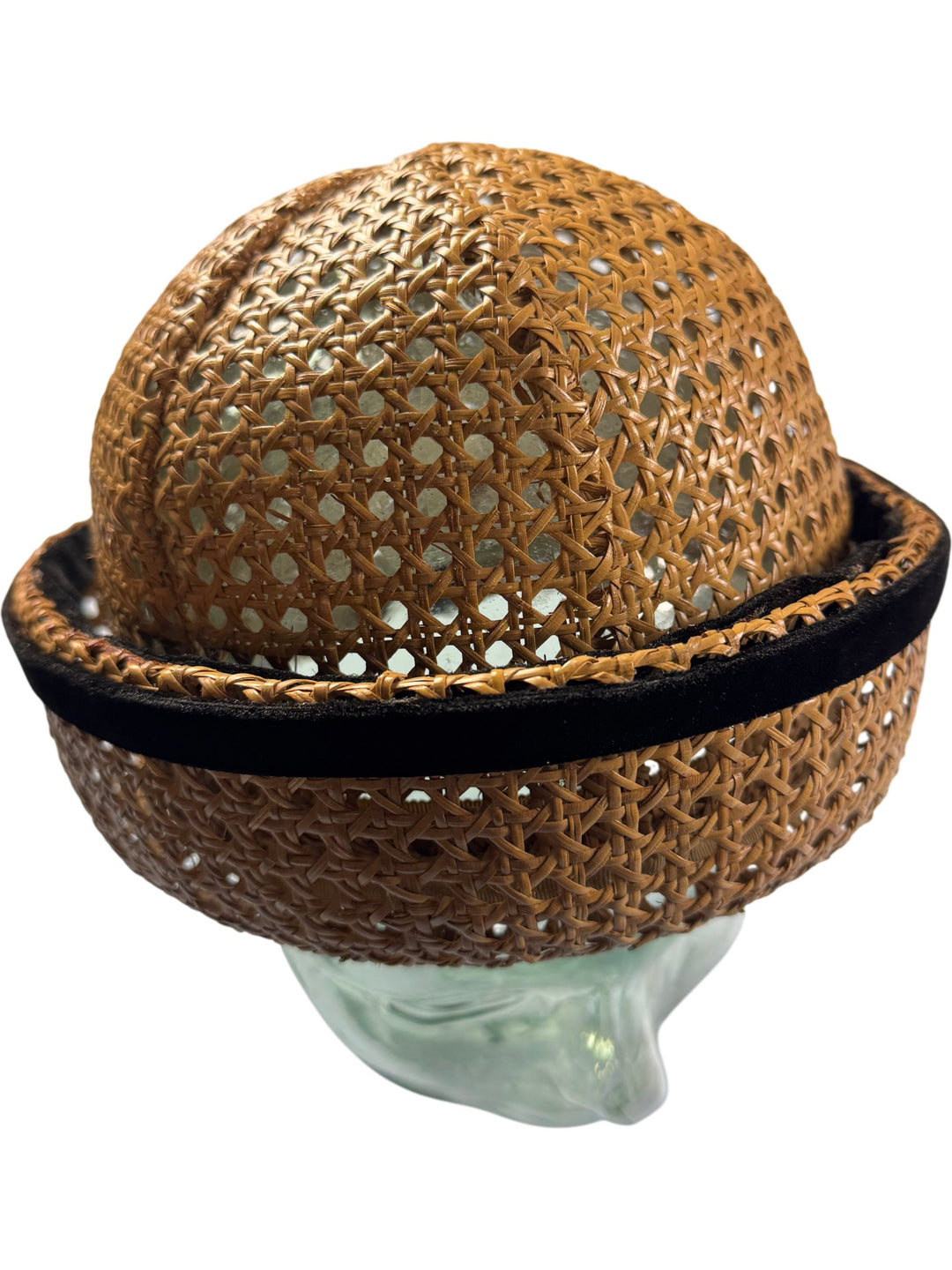 Henry Heath Woven Straw Hat with hat box - Think Vintage