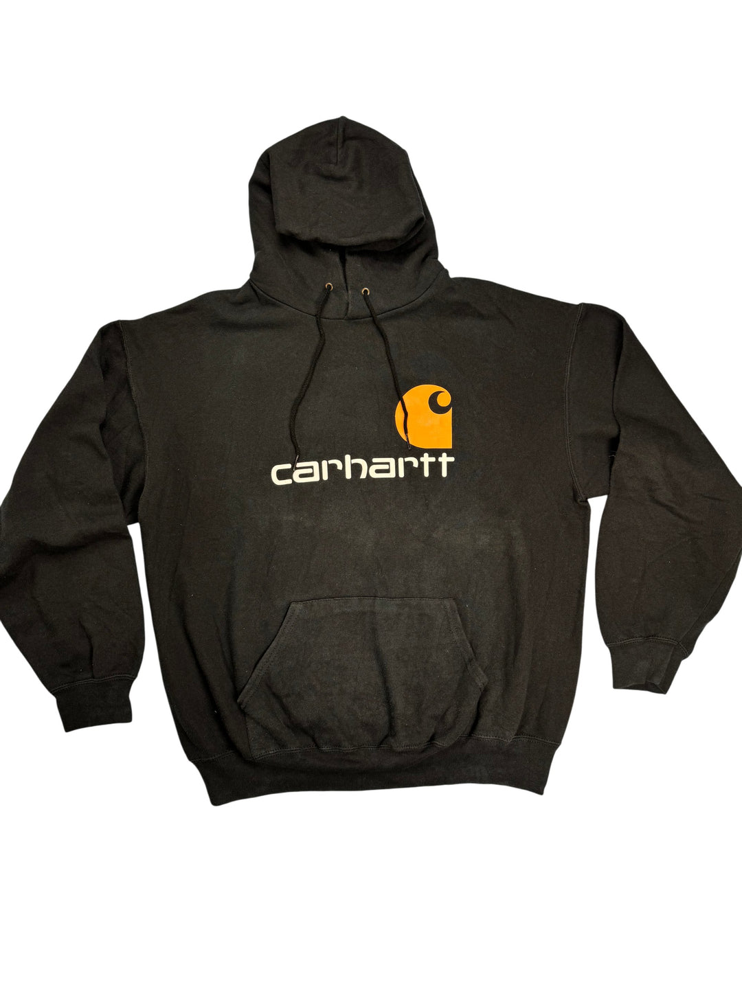 Carhartt Black Logo Hoodie - Think Vintage