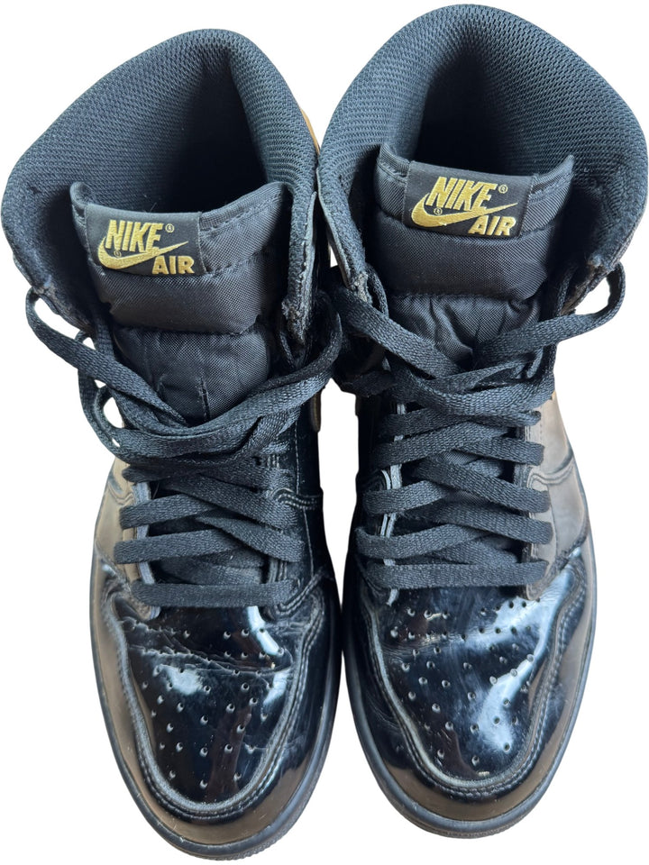 Nike Air High-Top Sneakers Black And Gold - 8.5