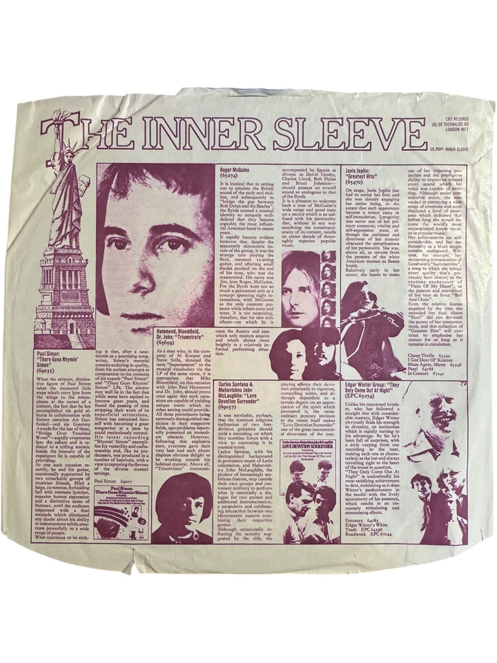 Paul Simon Live Rhymin' Vinyl Record - Very Good