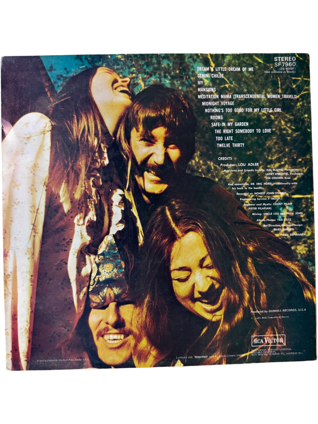 1968 RCA Victor The Papas & The Mamas Vinyl Album - Good
