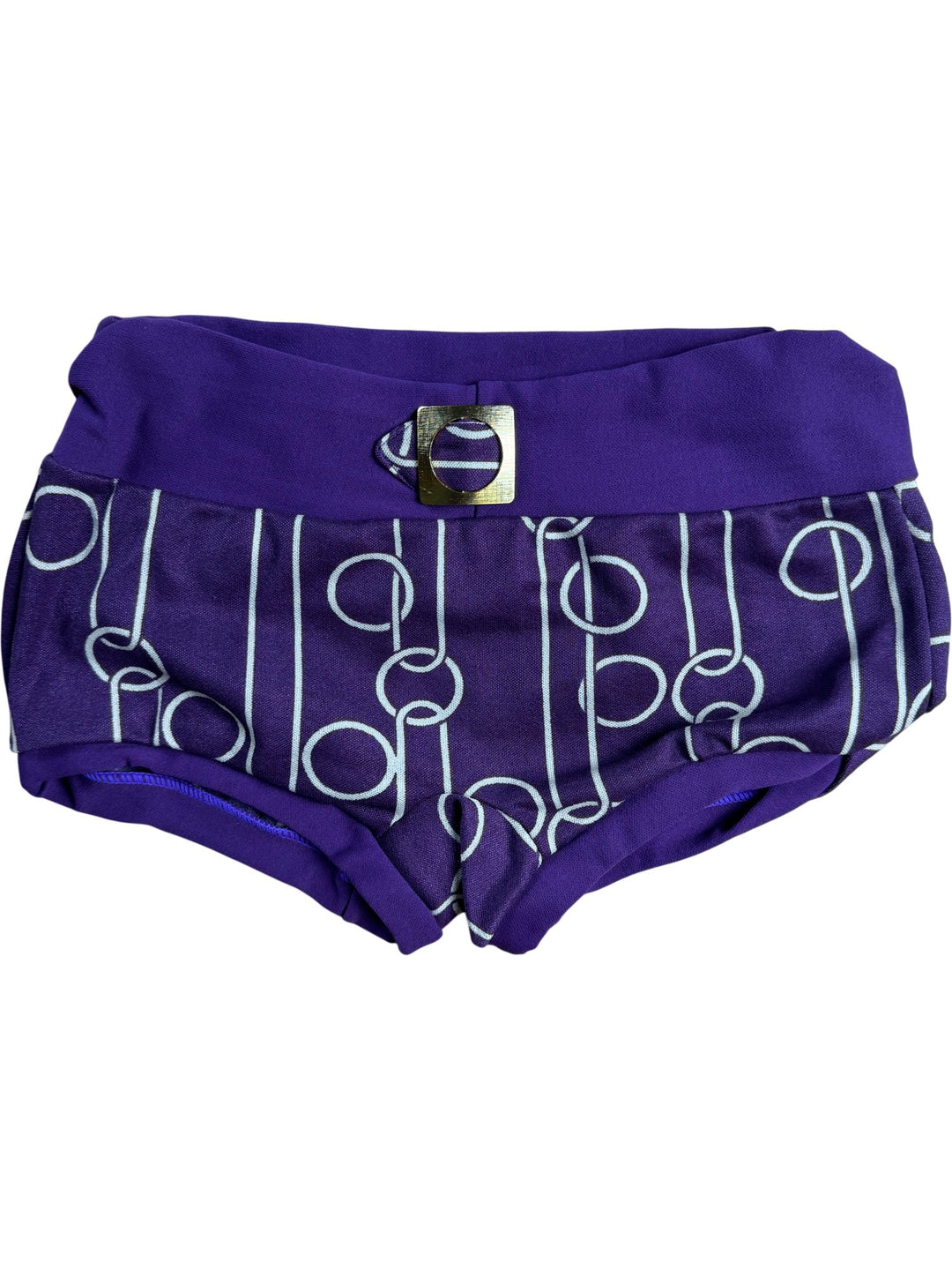 Pegasus Purple Patterned Nylon Shorts - W24-26
