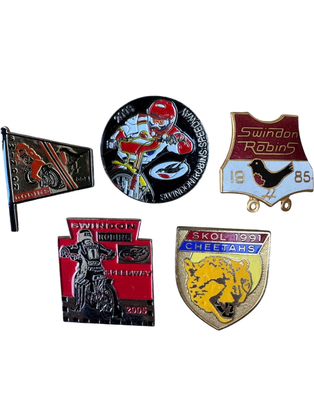 Swindon Robins Speedway Pin Set