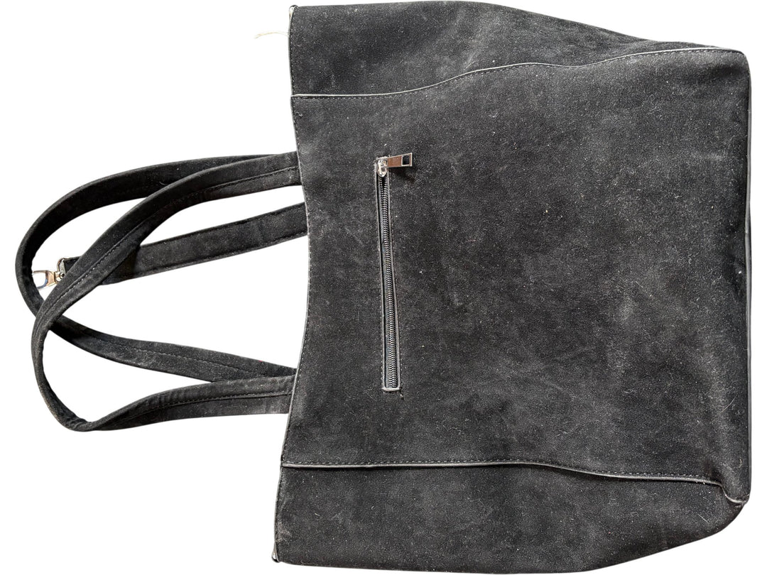 Black Studded Tote Bag with Skull Design