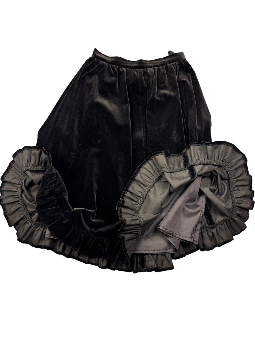 St Michael Black Velvet Dress Ensemble - S