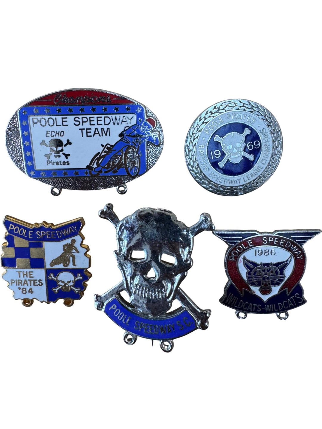 Poole Speedway Lapel Pin Collection