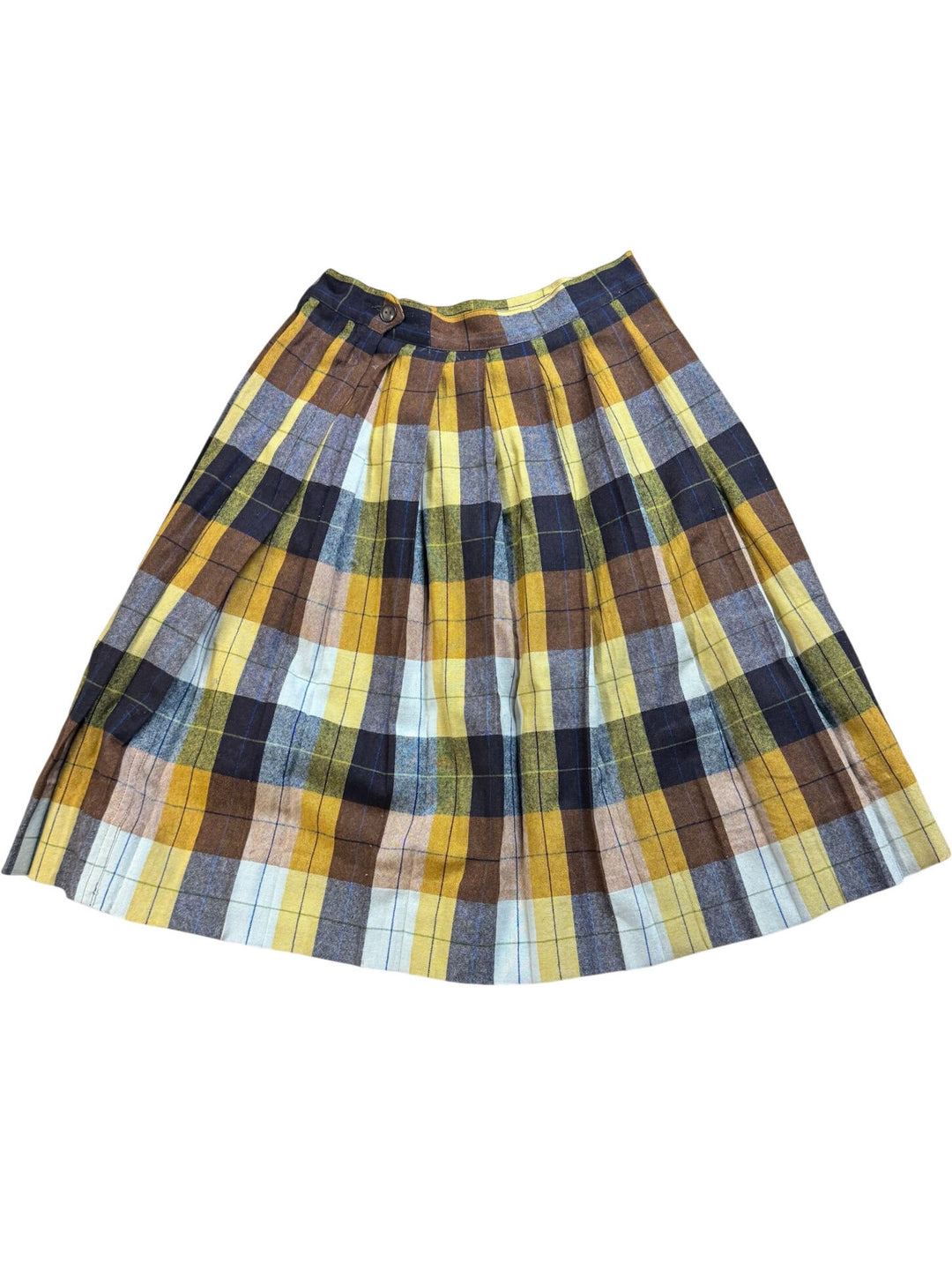 Plaid Pleated Skirt