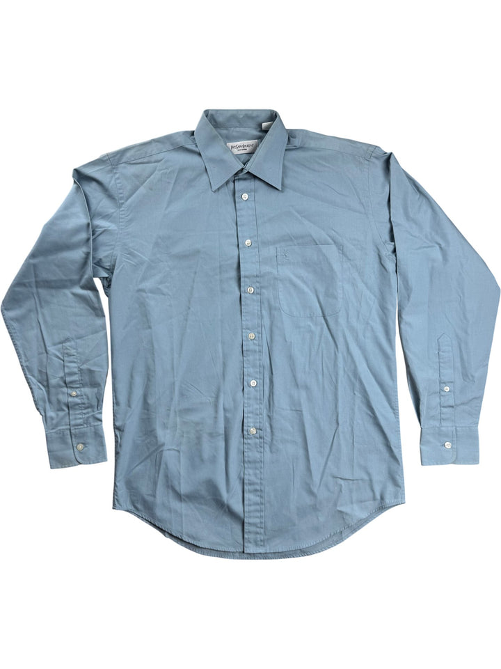 Yves Saint Laurent Blue Long Sleeve Shirt - M/L