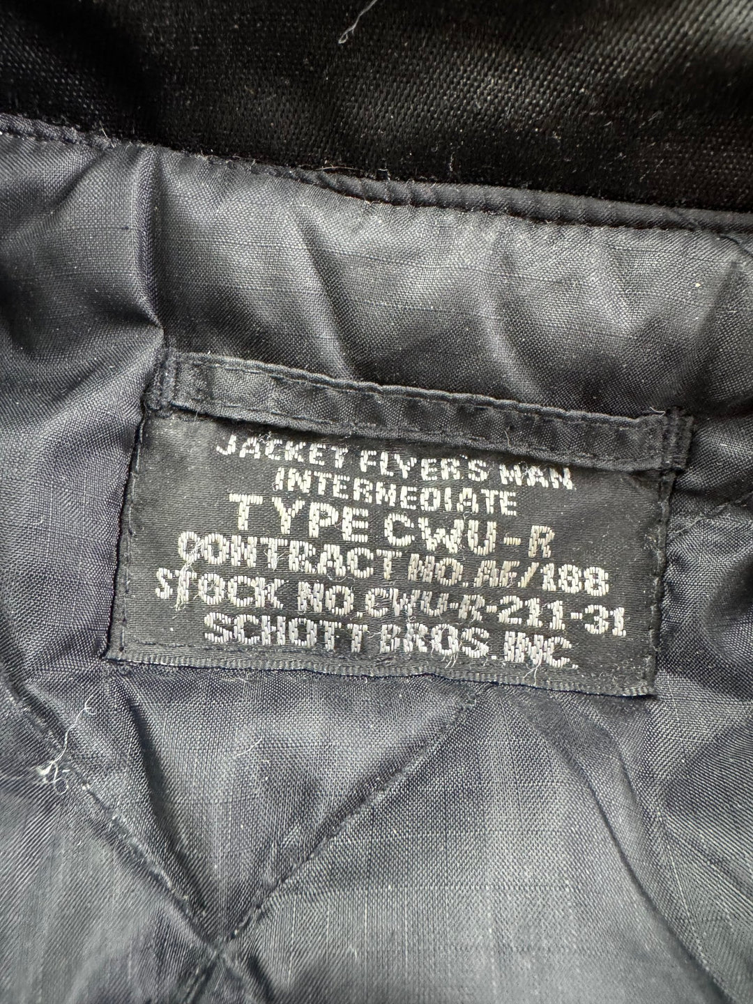 Schott NY Black Bomber Jacket - M