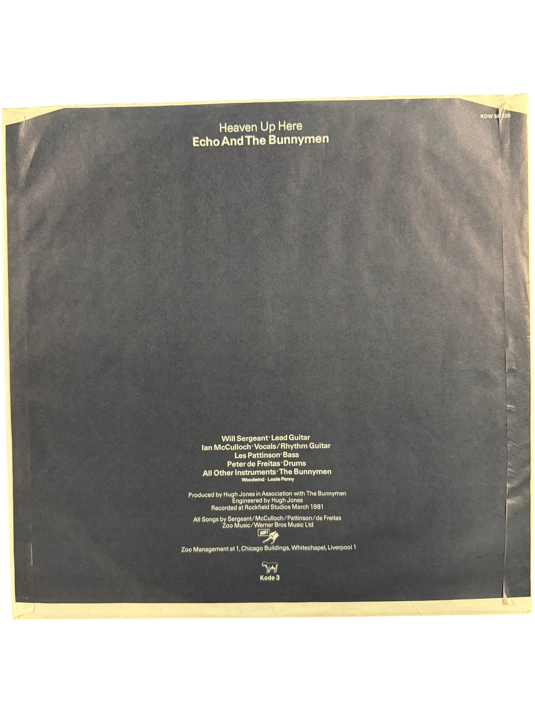 Echo And The Bunnymen Heaven Up Here Vinyl Record - Think Vintage