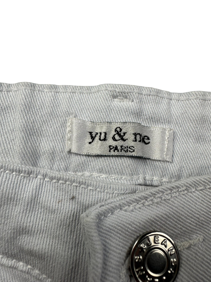 Yu & Me Paris White Denim Shorts - W28