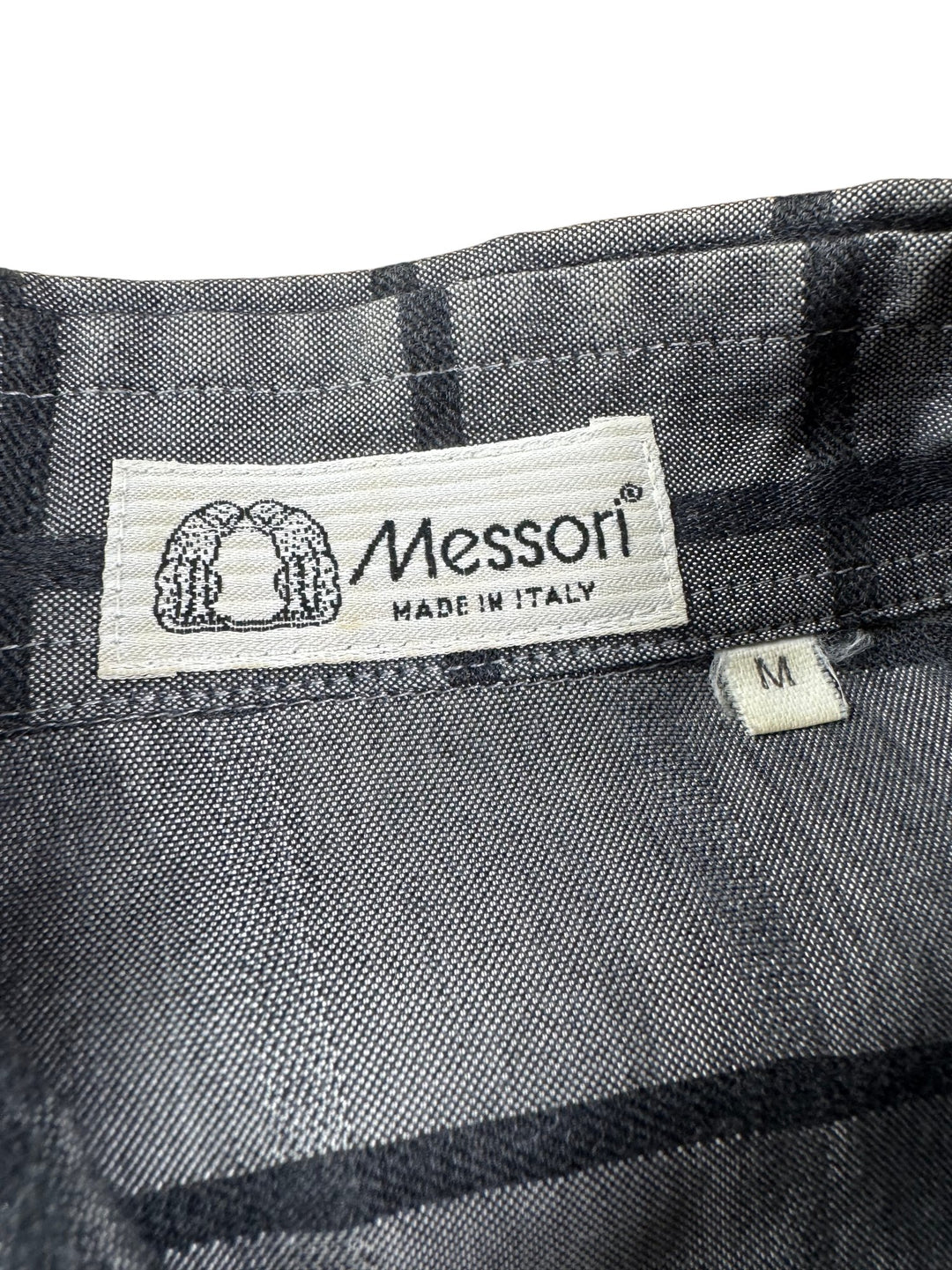 Messori Italian Checkered Long Sleeved Shirt - M