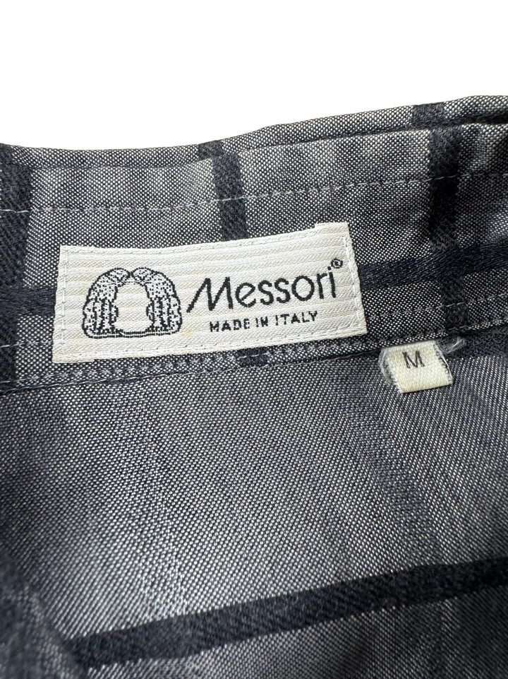 Messori Italian Checkered Long Sleeved Shirt - M