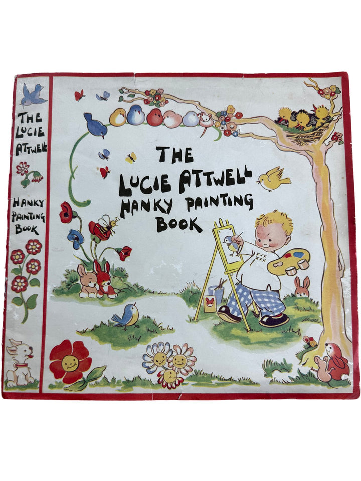 The Lucie Attwell Hanky Painting Book Vintage Collectable