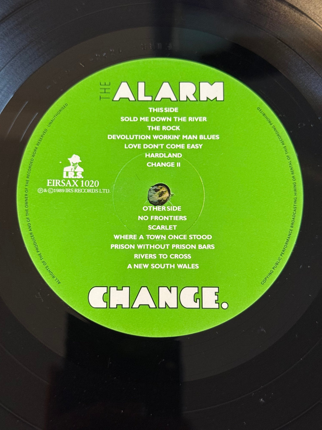 1989 The Alarm 'Change' Vinyl Record