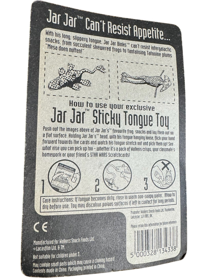 Star Wars Jar Jar Sticky Tongue Toy Glow in the Dark