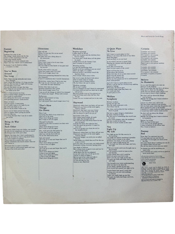 Carole King Fantasy Vinyl Record - Fair