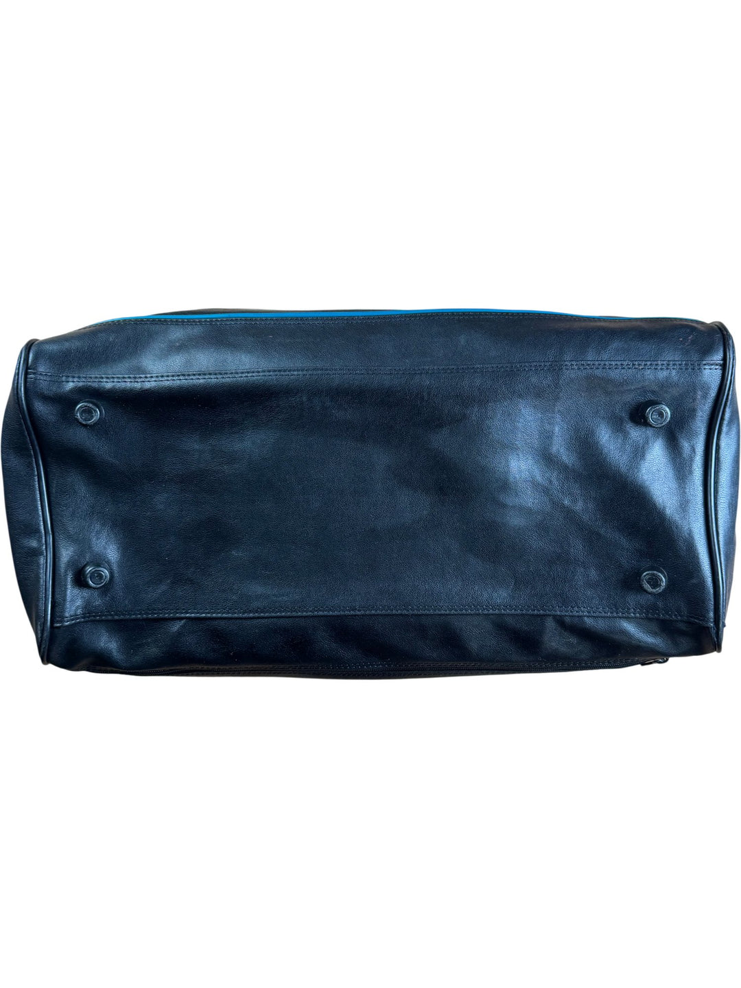 Adidas Black Leather Duffel Bag