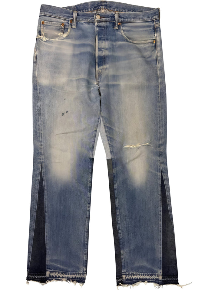 Levi's 501 CT Distressed Denim Jeans - W34 L32 - Think Vintage