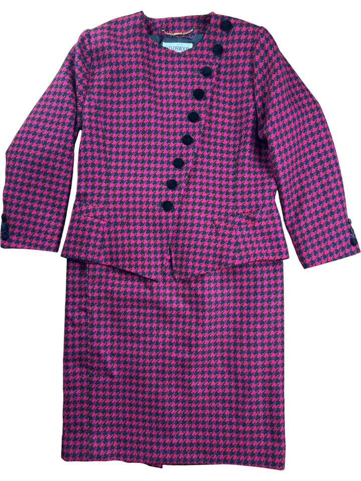Windsmore Houndstooth Wool Suit - W36