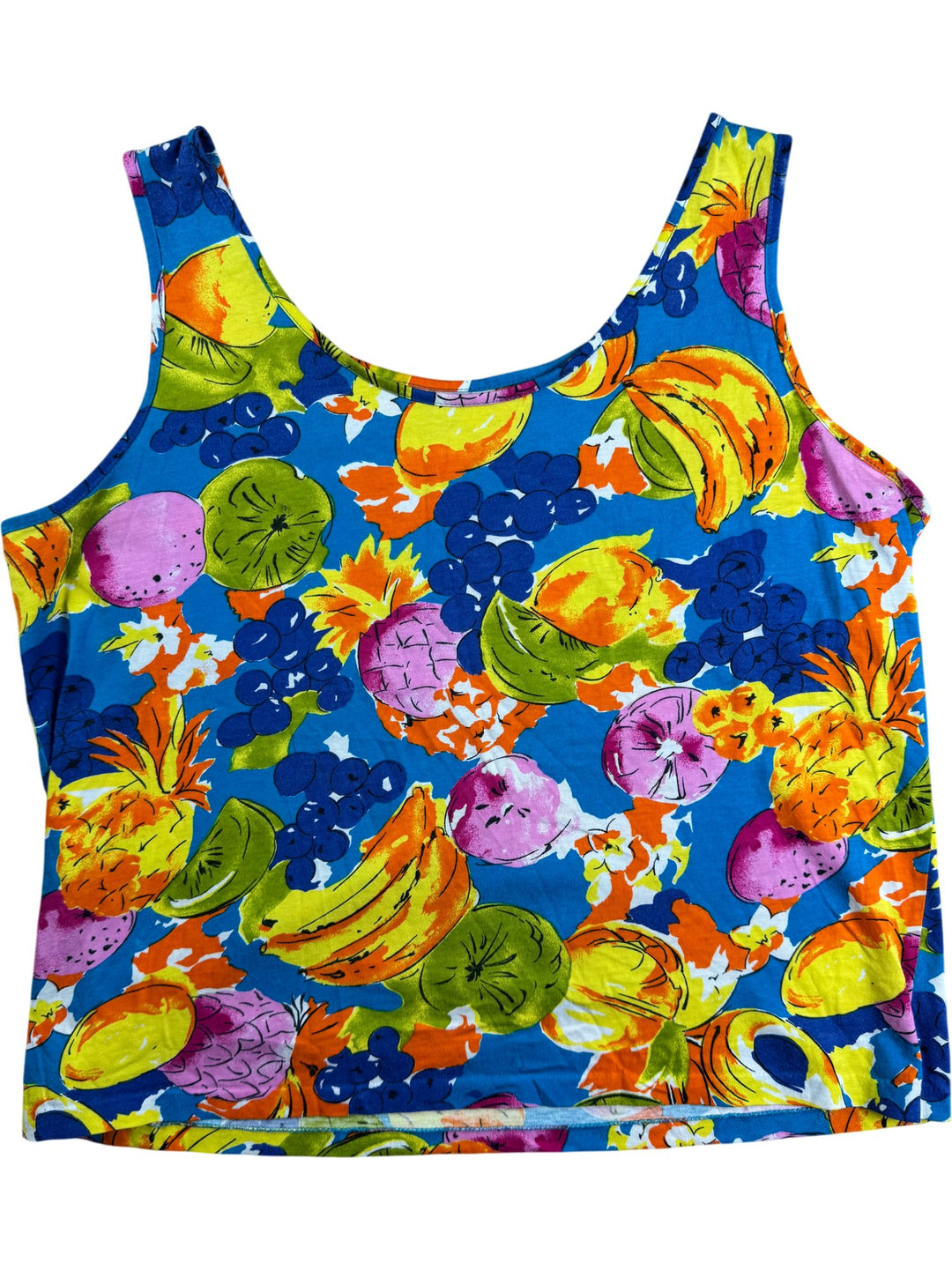 Colourful Fruit Print Tank Top - M/L