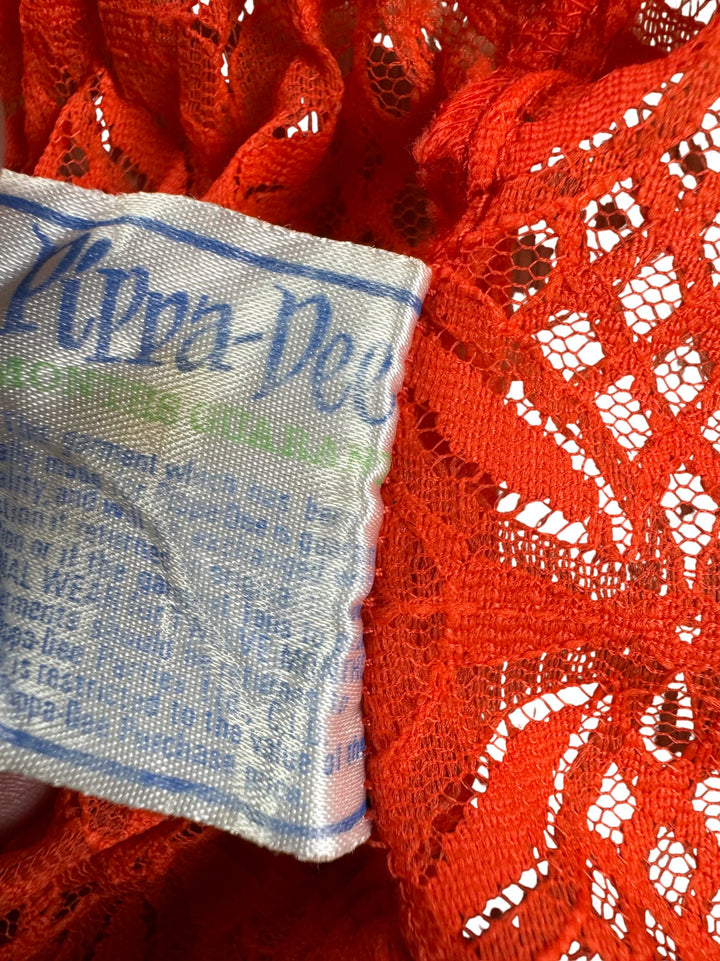 Pippa Dee Orange Lace Skirt - XS