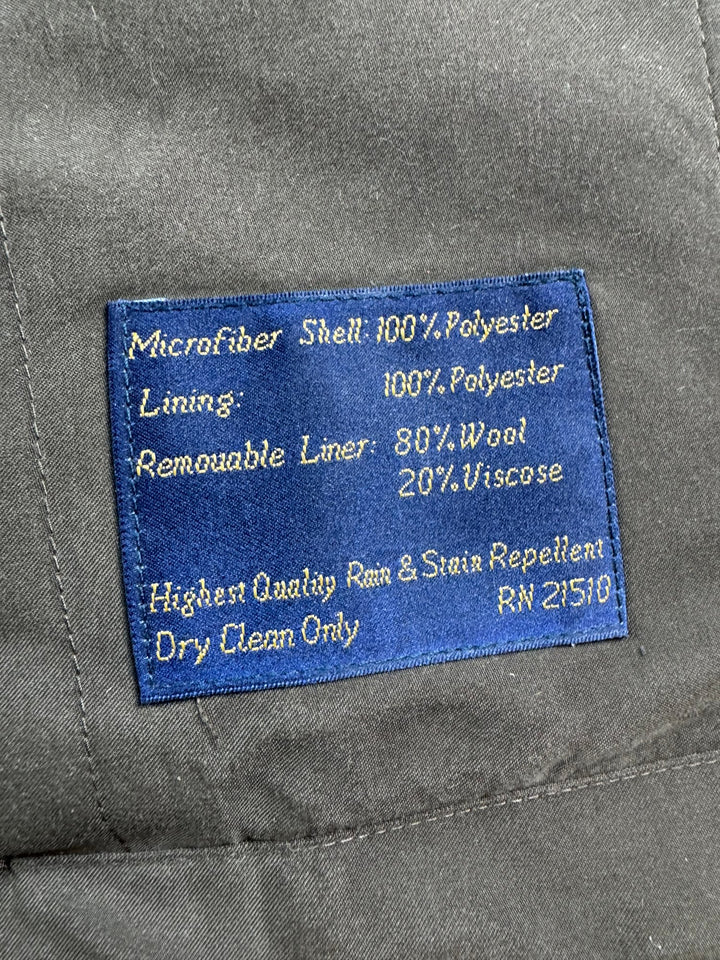 Chaps Ralph Lauren Microfiber Trench Coat - L
