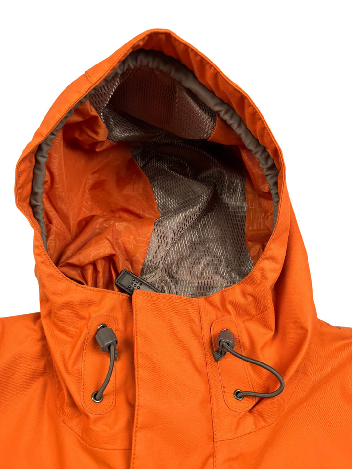 Orange Hooded Outdoor Jacket - L