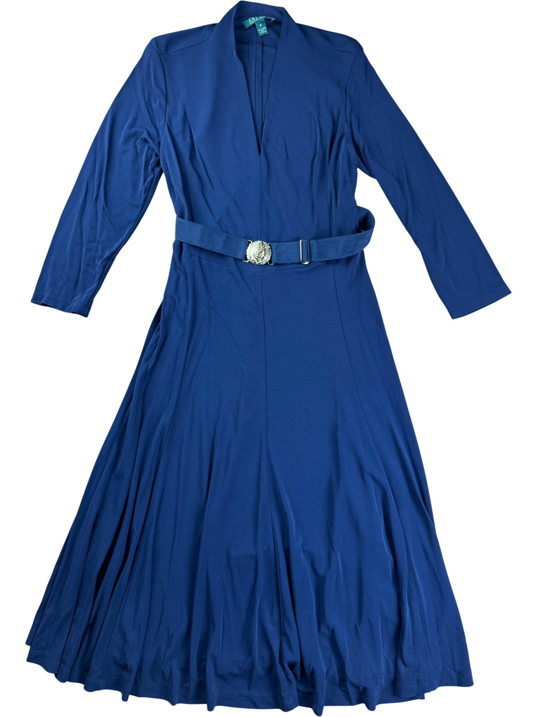 Lauren Ralph Lauren Navy Belted Dress - S