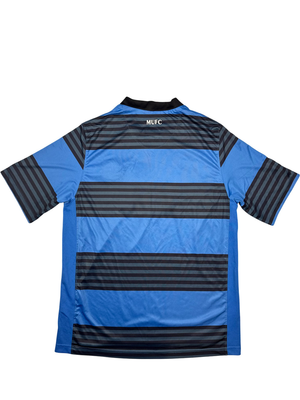 Manchester United Nike Blue Stripe Sports Jersey - Think Vintage