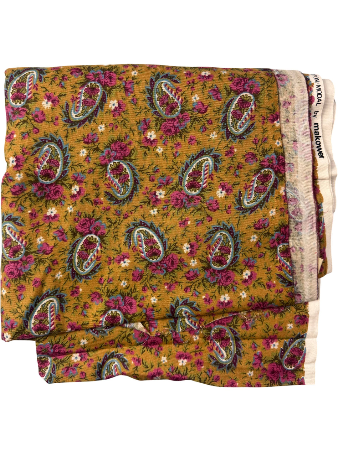 Makower Paisley Floral Fabric - Think Vintage