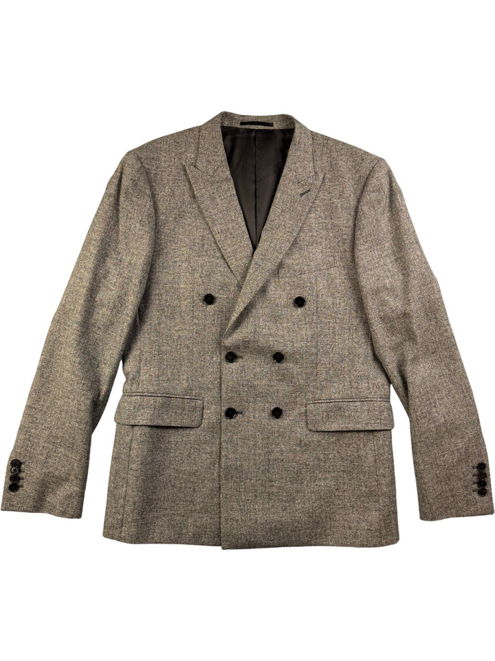 Reiss Tweed Double Breasted Suit Jacket - 42R