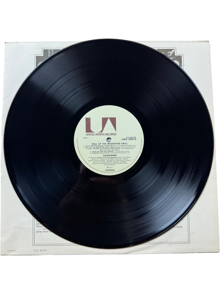 1974 Hawkwind Hall Of The Mountain Grill Vinyl - Very Good+
