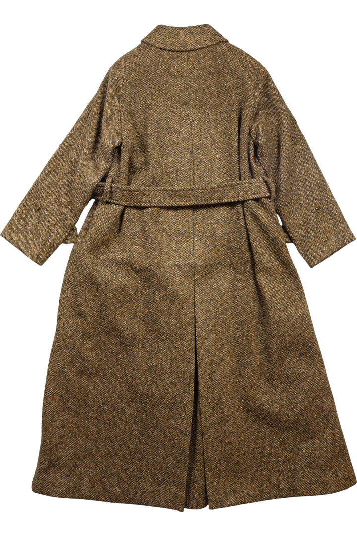 Burberry Tweed Belted Coat