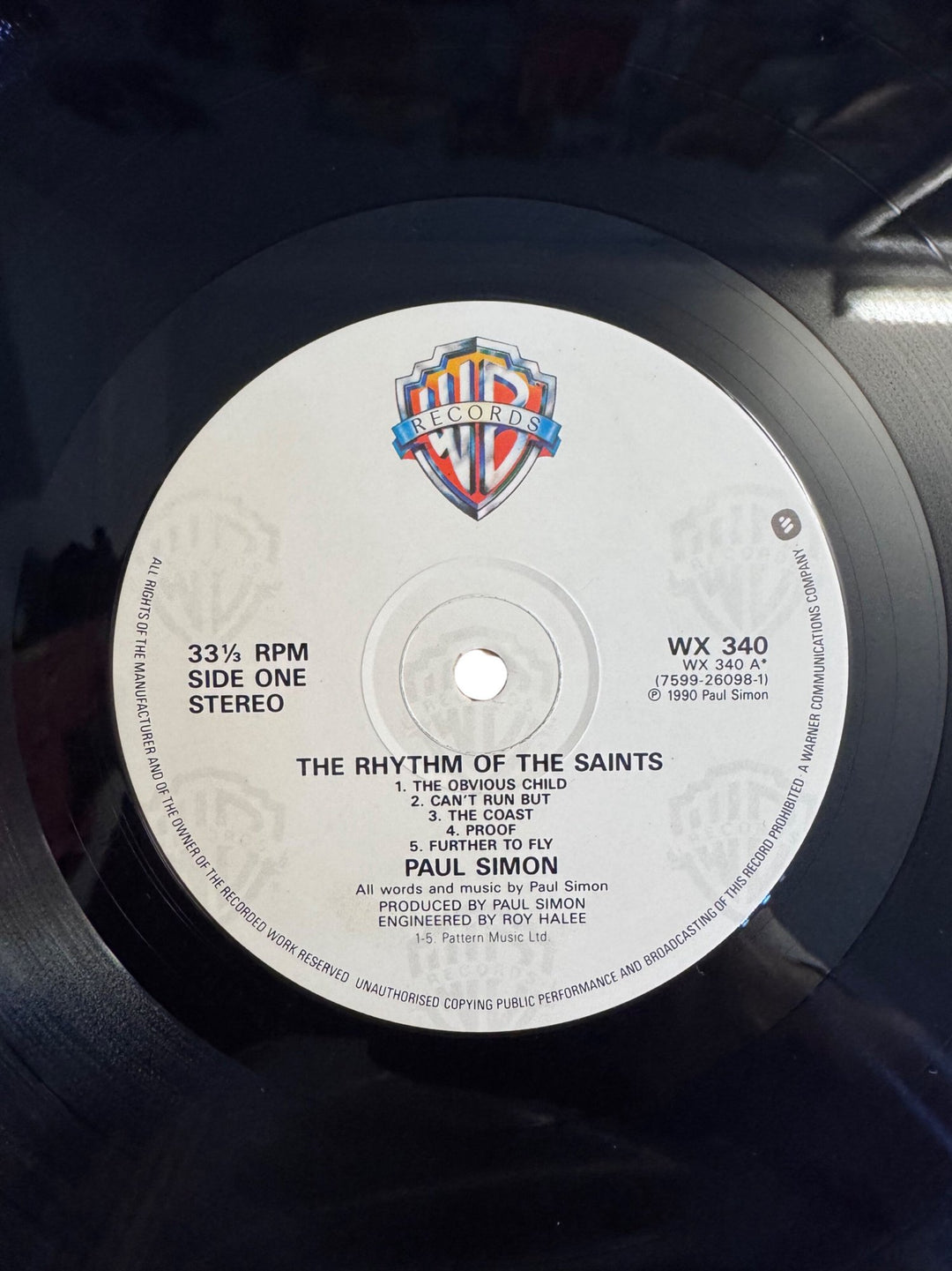 Paul Simon The Rhythm Of The Saints Vinyl - Very Good