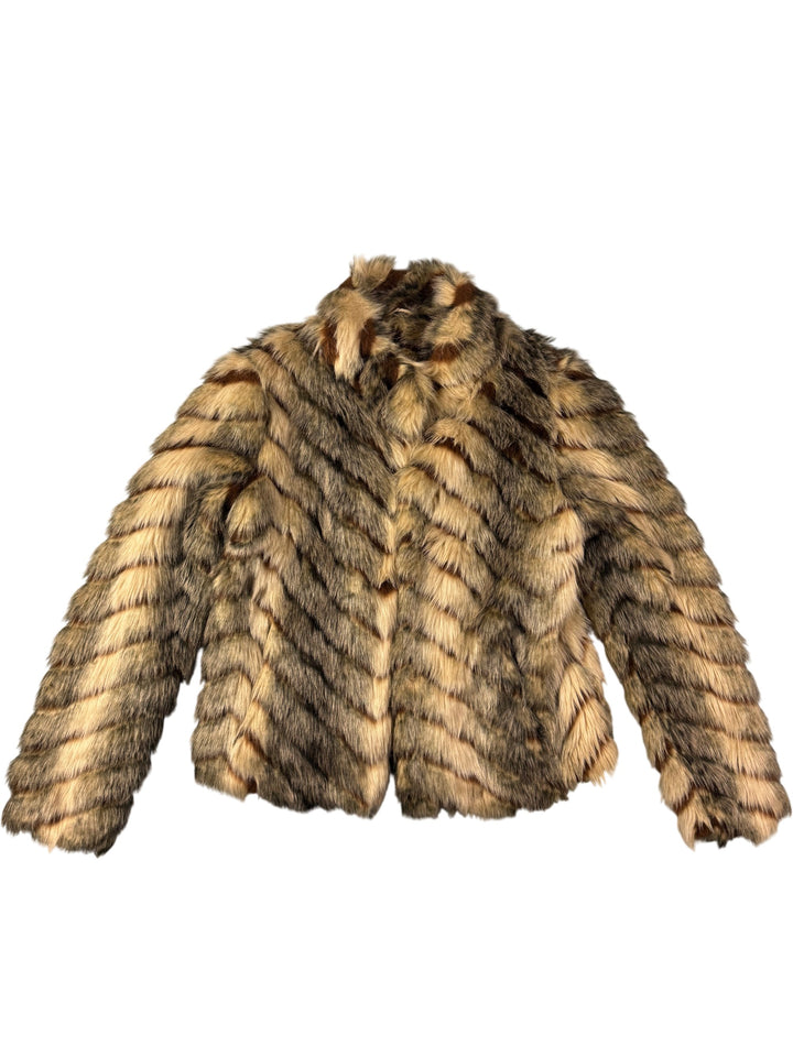 Miss Selfridge Faux Fur Jacket - M
