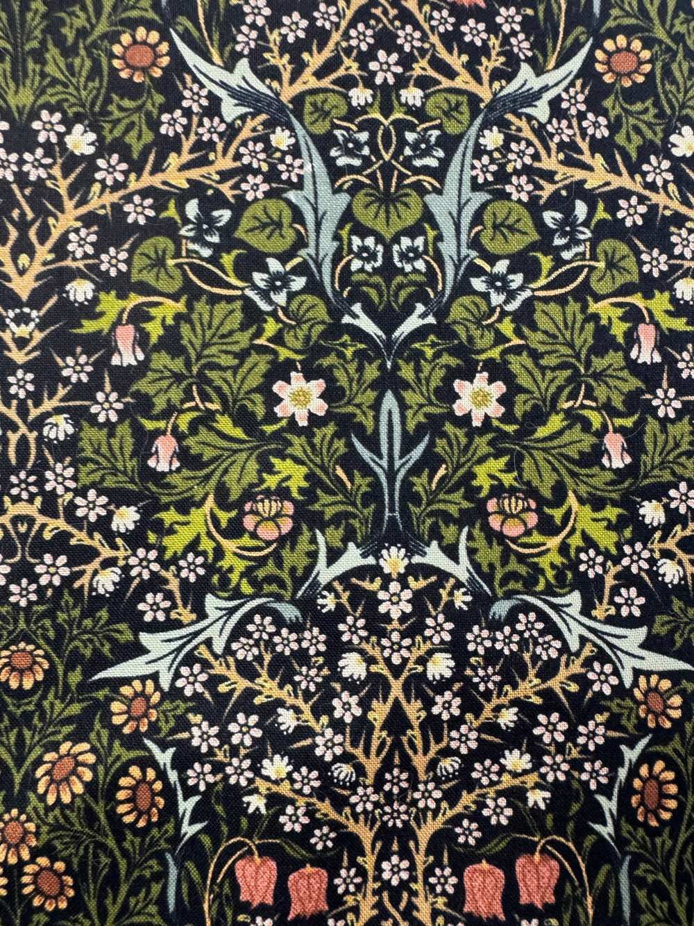 Floral Patterned Fabric - 1m - Think Vintage