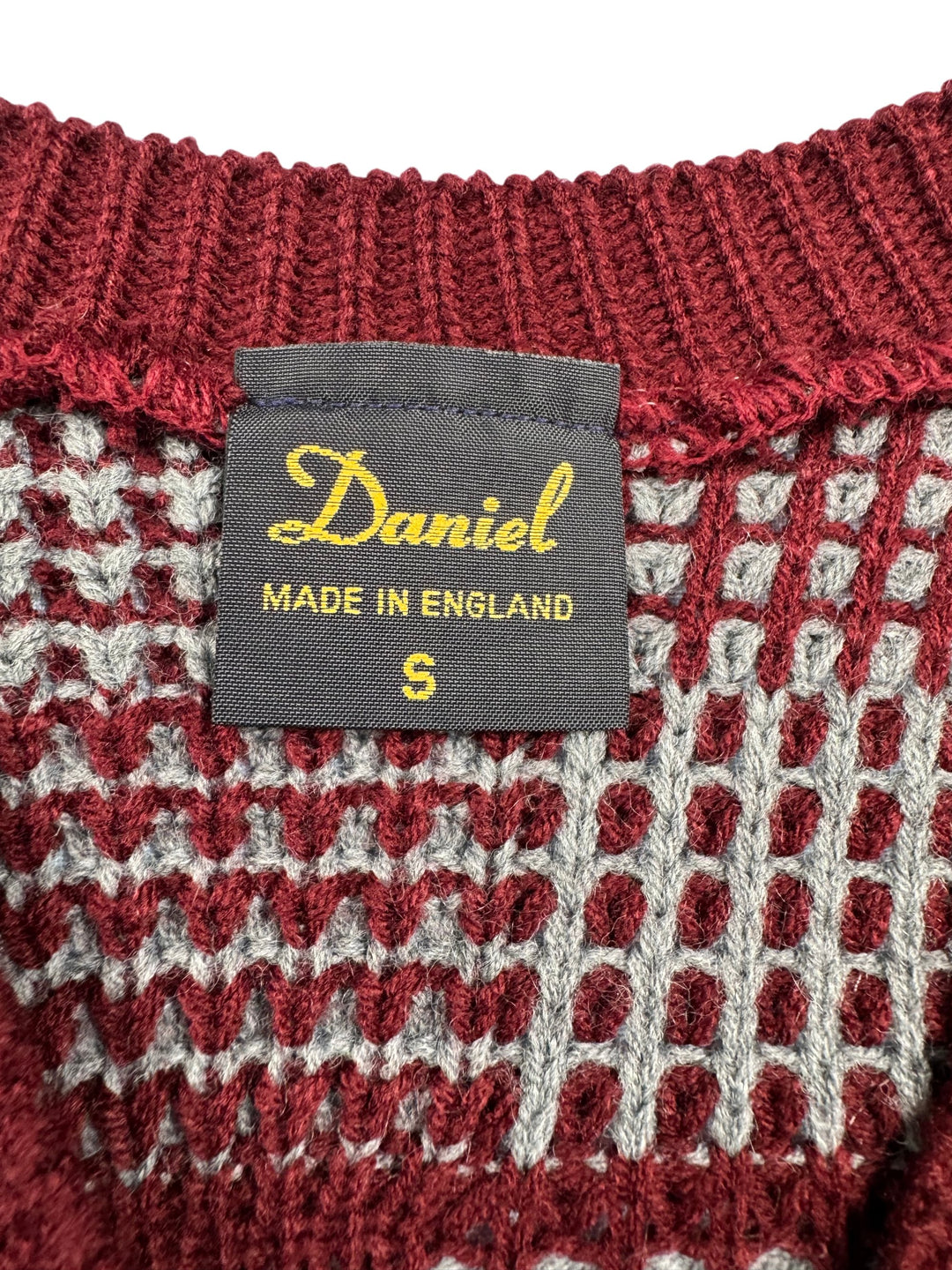 Daniel Checkered Knit Sweater Vest - M