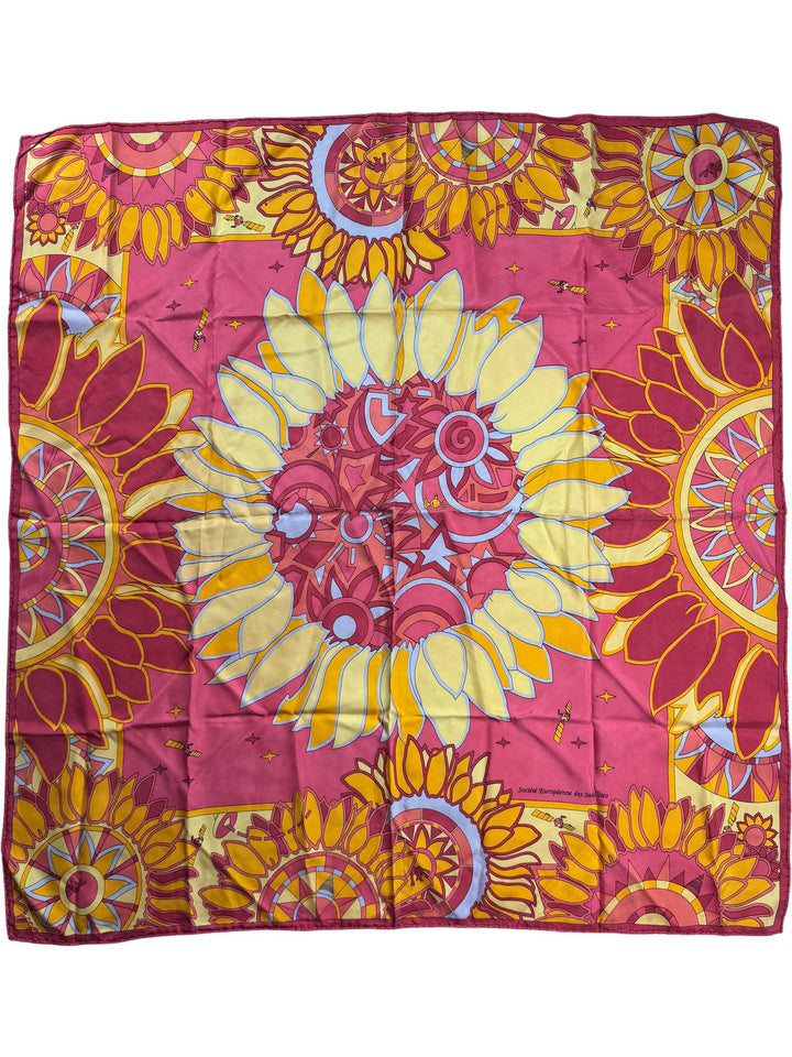 Creation Projectif Colourful Sunflower Pattern Scarf