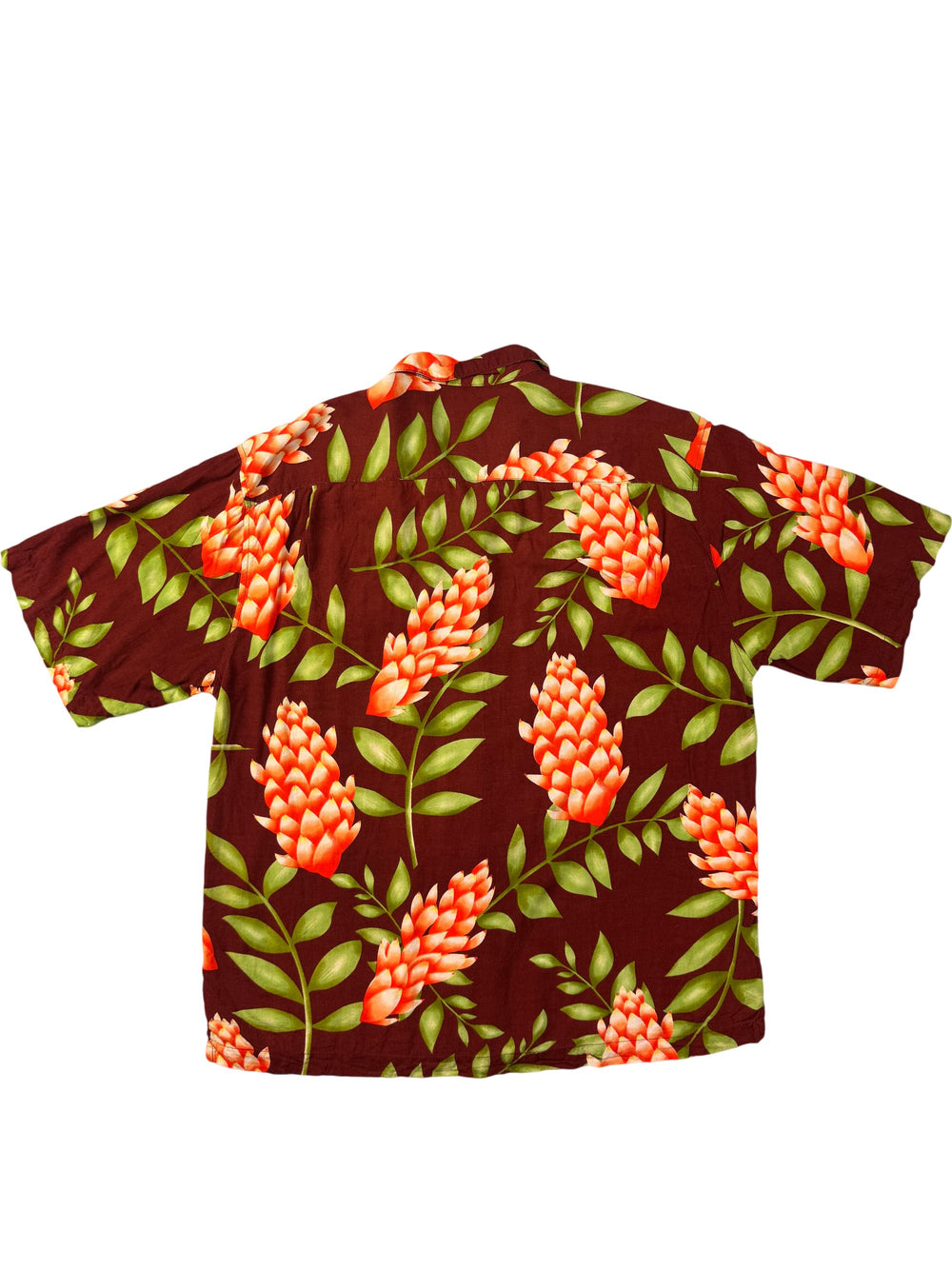 S&D Bahamas Floral Short Sleeve Shirt - L - Think Vintage
