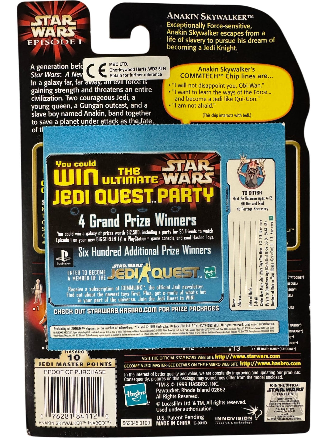 Star Wars Episode I Anakin Skywalker Action Figure