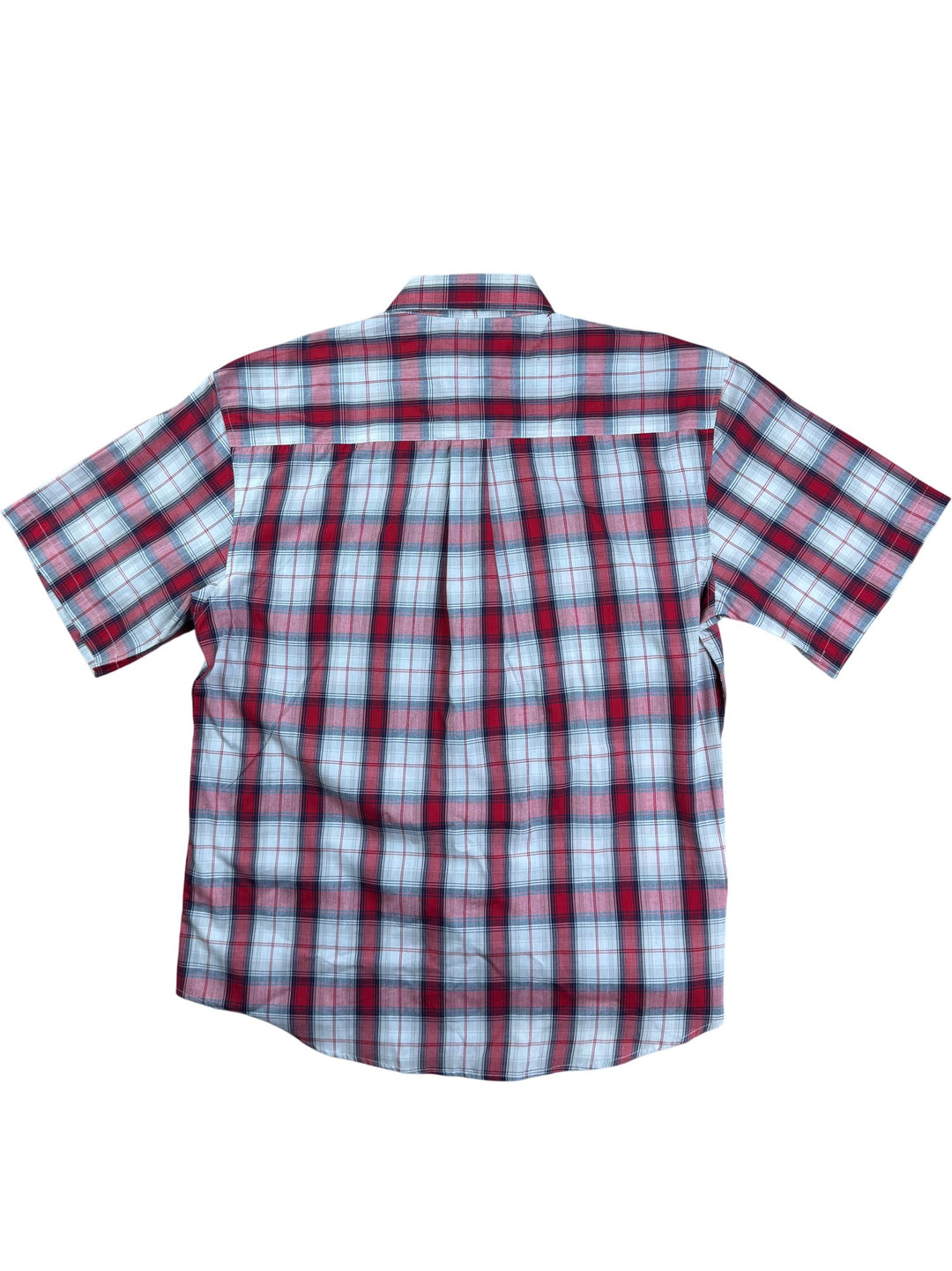 Dickies Red Plaid Short Sleeve Shirt - L