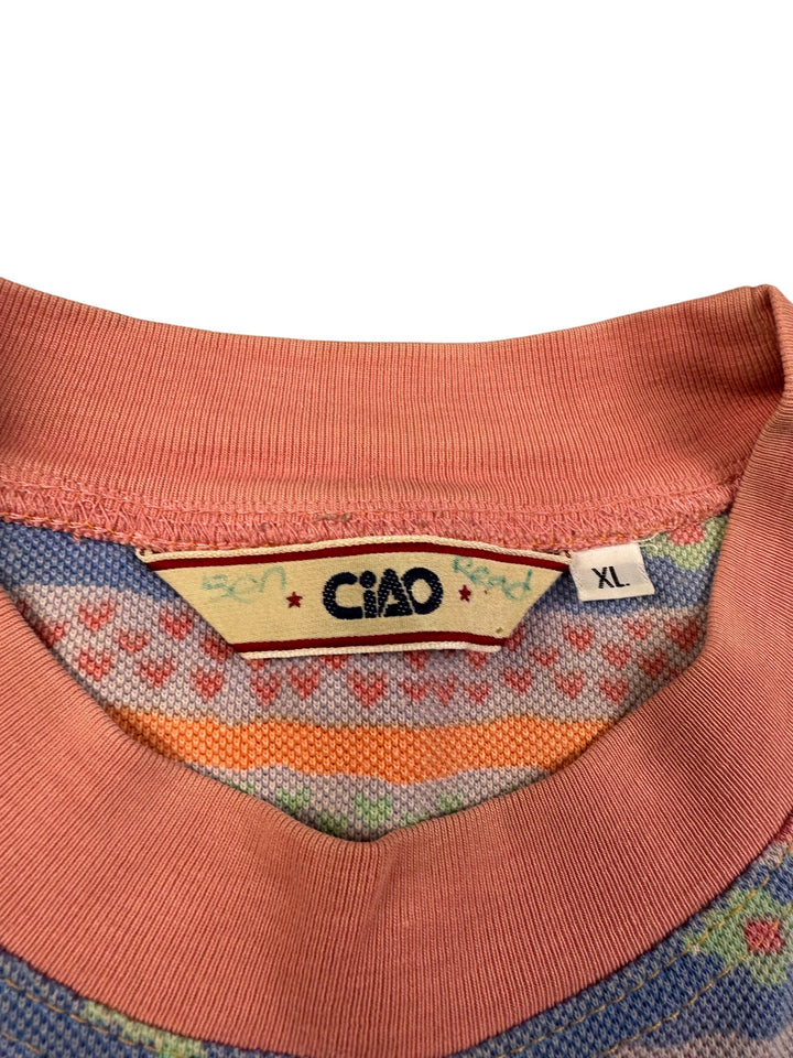 Ciao Multicolor Geometric Cotton T-Shirt - XL