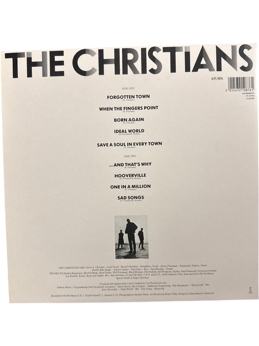 1987 The Christians Vinyl Record Album - Think Vintage